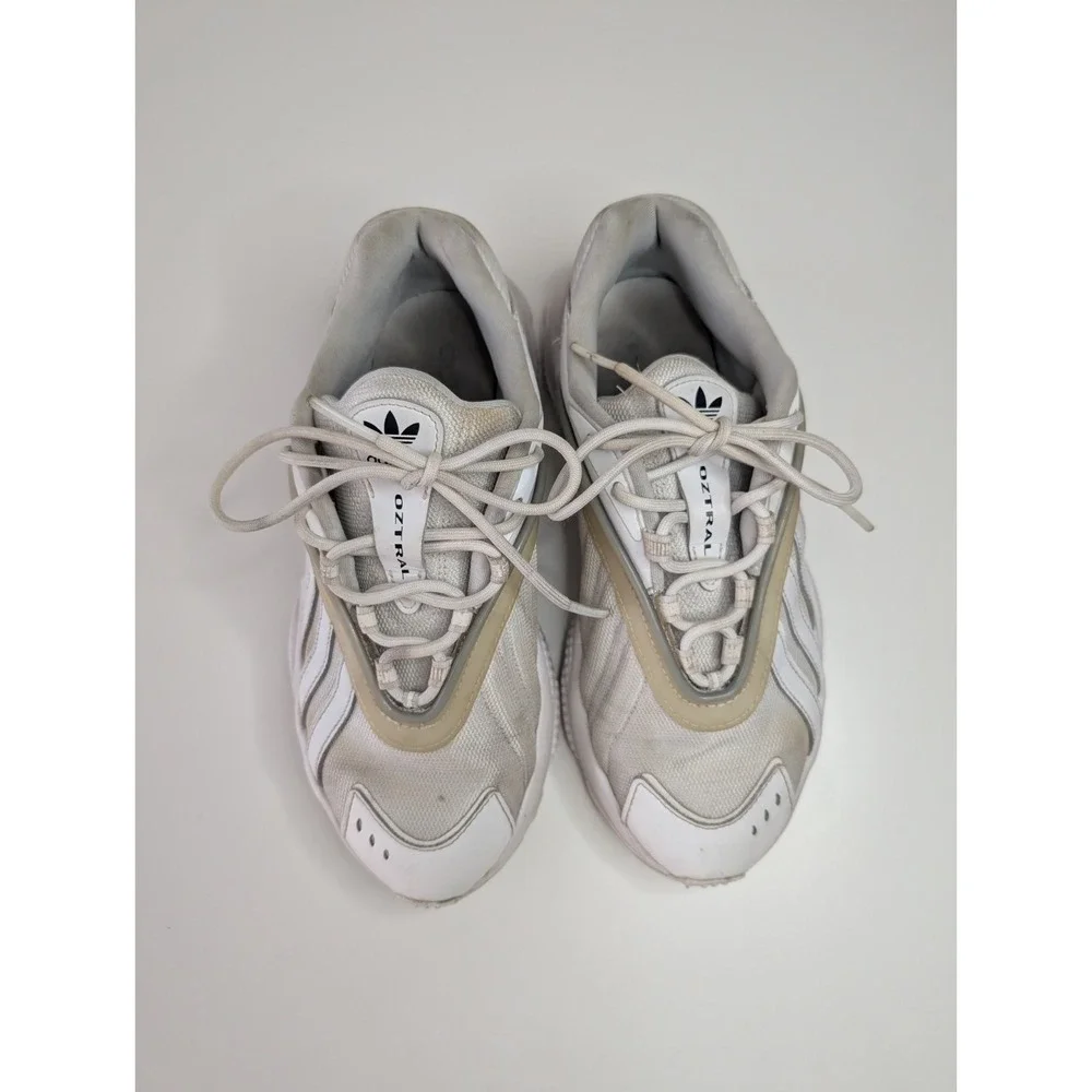 Adidas Oztral Sneakers Men's 7.5 Comfy White Casual Walking Shoes